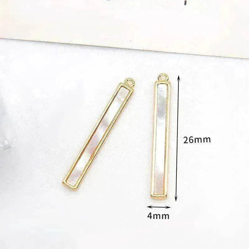 Women's White Shell Pendant Ear Rings - EX-STOCK Canada