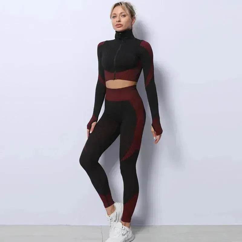 Yoga sets female sport gym suit - EX-STOCK Canada