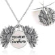 You Are My Sunshine Sunflower Necklace - EX-STOCK Canada
