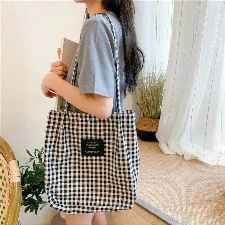 Youda Fashion Women Shoulder Bags Classic Female Shopping Bag Casual Ladies Tote Vintage Style Canvas Handbags Girls Handbag - EX-STOCK Canada