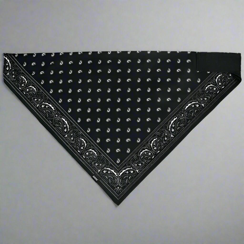 ZANheadgear 3-in-1 Klassisches Schwarz-Weiß Paisley BandanaEX-STOCK Canada