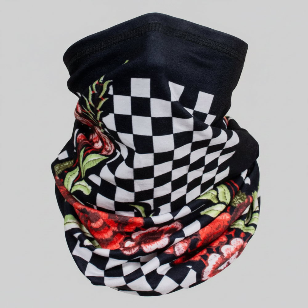ZANheadgear Tubo Motley a Quadretti Floreale