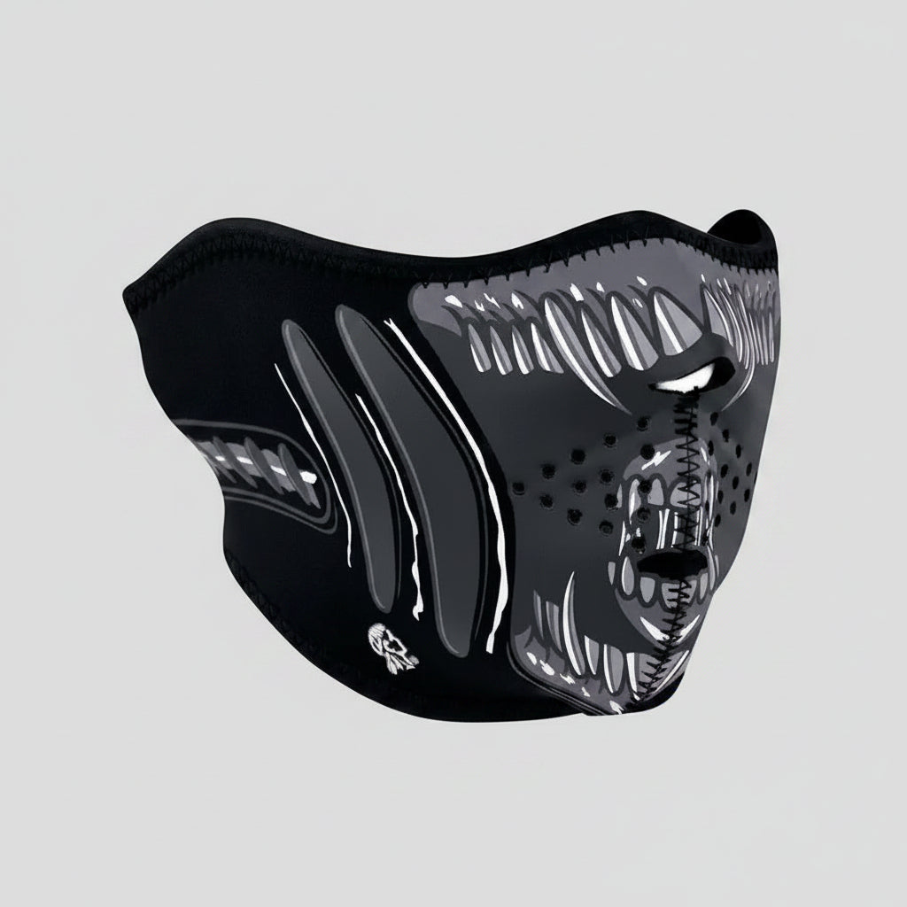 Mascarilla media ZANheadgear de neopreno Alien