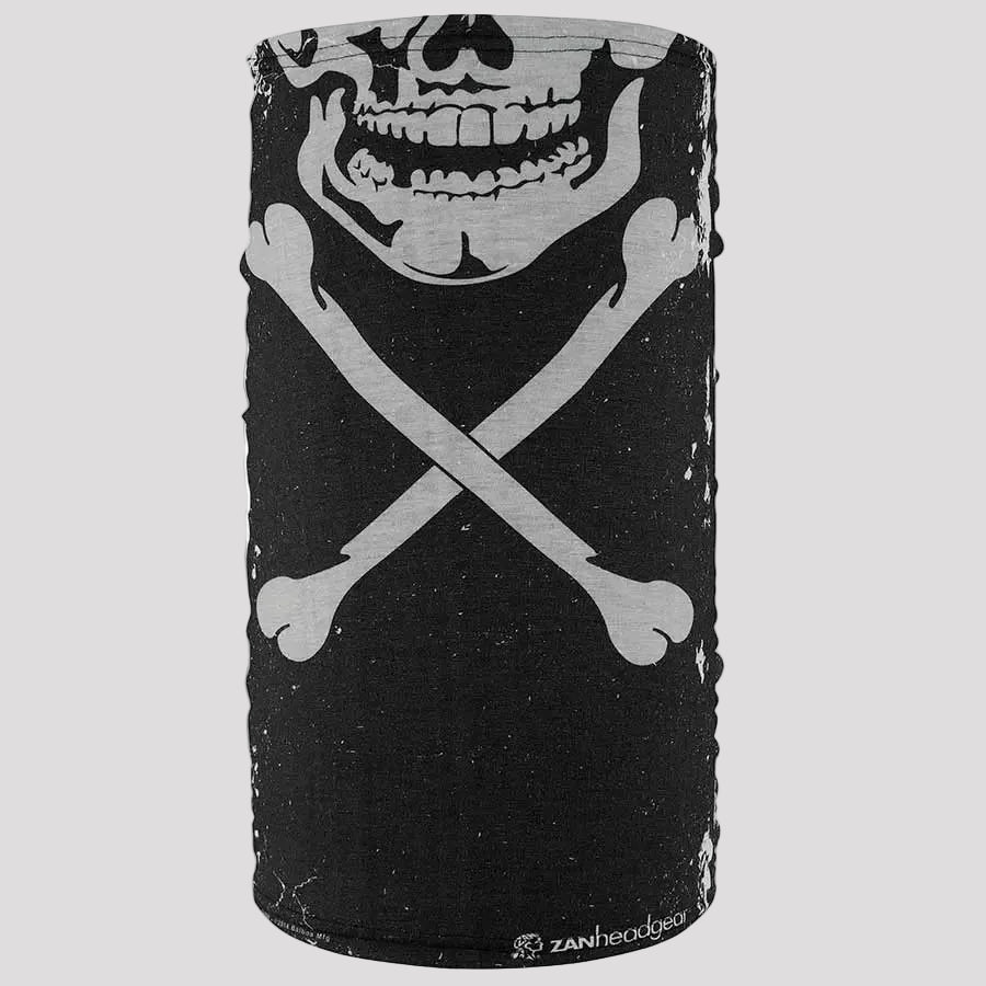Tubo Motley de Calavera y Huesos Cruzados de ZANheadgear