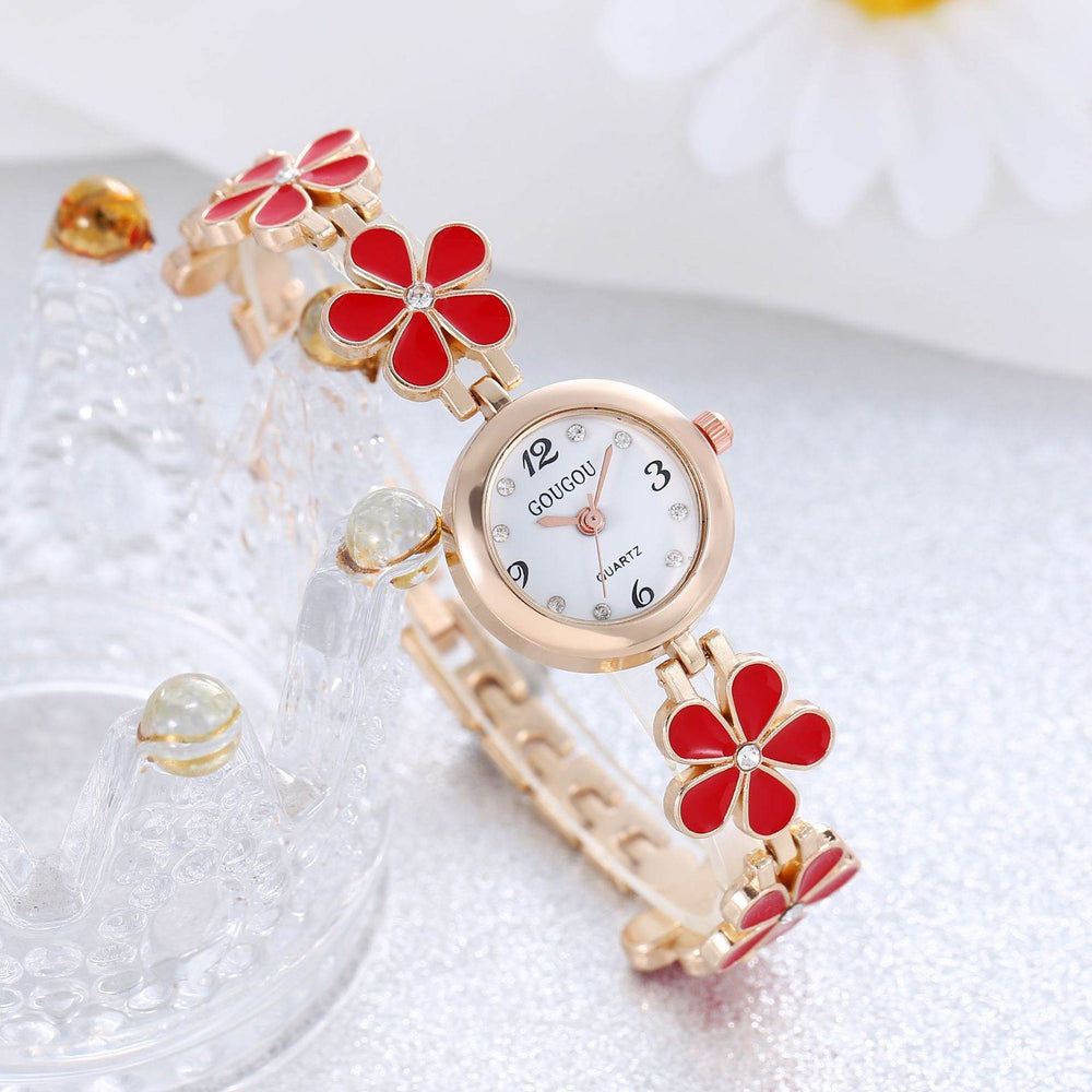 Women's Bracelet Watch Flower Disk Two-piece Bracelet Set - EX-STOCK Canada