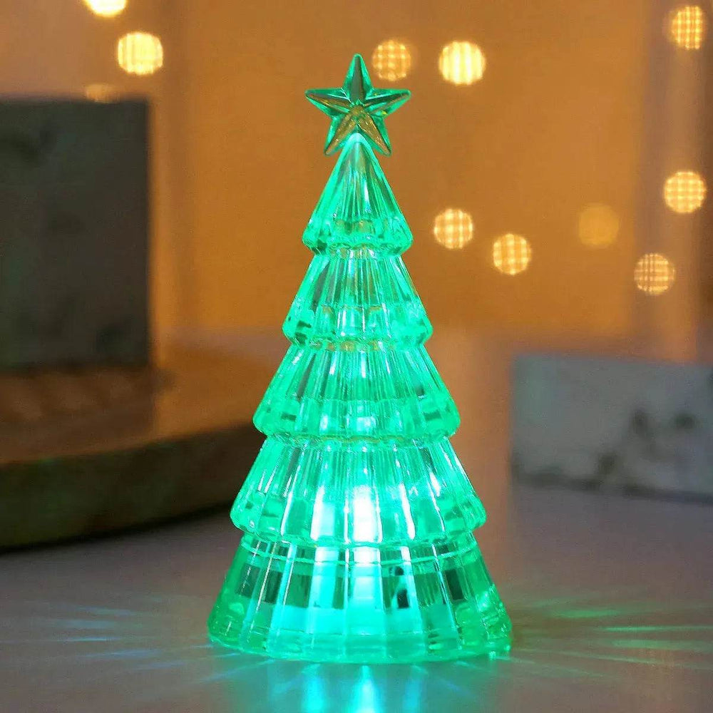 Christmas Lawn Decoration Light-emitting Christmas Tree Crystal Small Night Lamp - EX-STOCK Canada