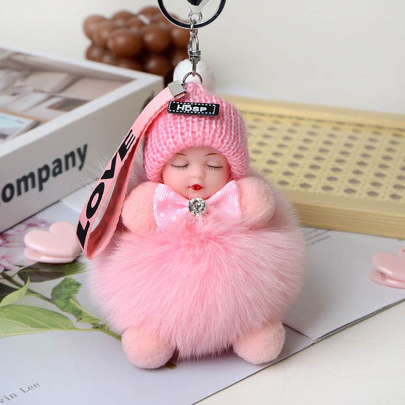 Cute Sleeping Doll Plush Doll Keychain Pendant Backpack Handbag Wallet Accessories - EX-STOCK Canada