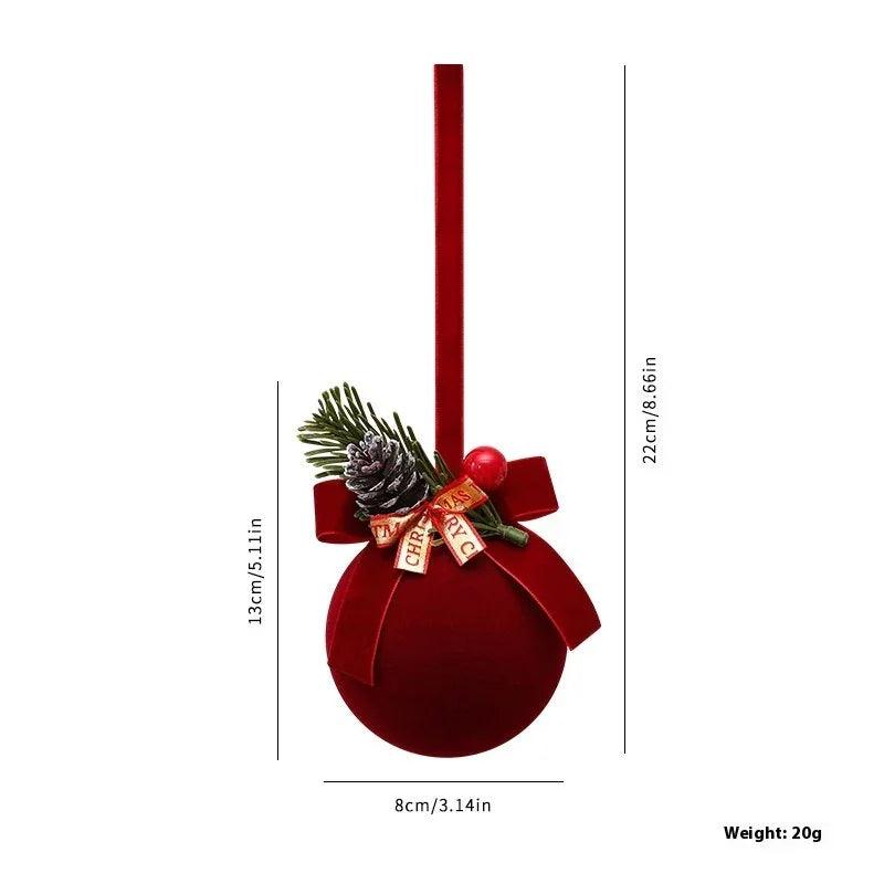 Décorations suspendues pour sapin de Noël dans des vitrines exquises, ornements, décoration d'ambiance pour fête de festival, accessoires, cloches de NoëlEX-STOCK Canada