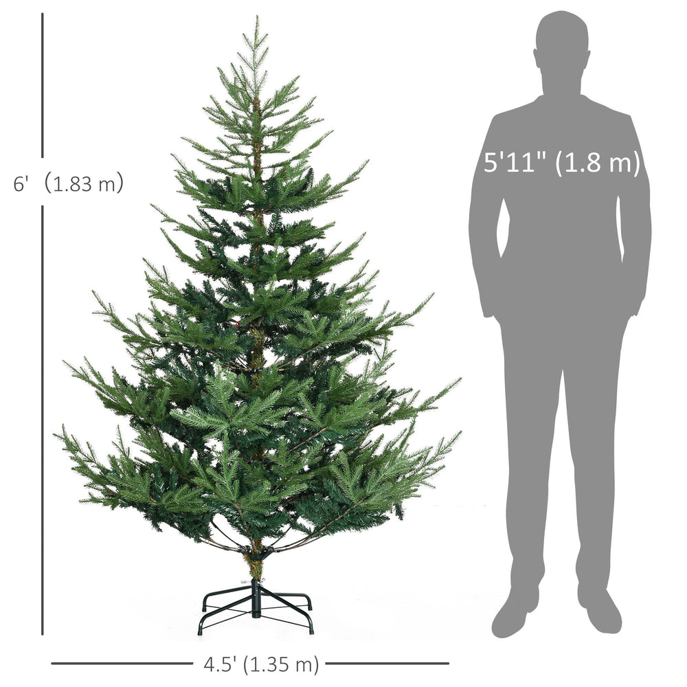 6ft Artificial Christmas Tree With Metal Base, Xmas Tree EX-STOCK Canada