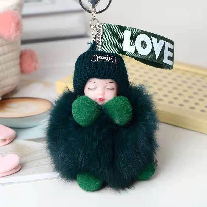 Cute Sleeping Doll Plush Doll Keychain Pendant Backpack Handbag Wallet Accessories - EX-STOCK Canada