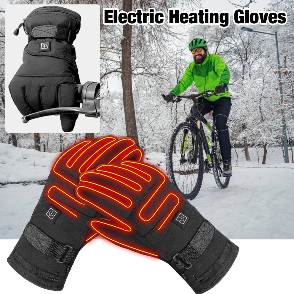 Winter Electric Heated Gloves Motorcycle Touch Screen Gloves EX-STOCK Canada