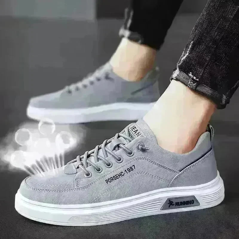 Fashion Canvas Flats Shoes Casual Versatile Breathable Walking Sports Shoes Low-top Sneakers For Men - EX-STOCK CANADA