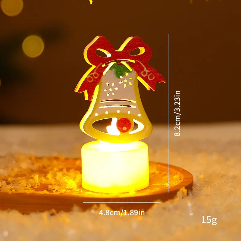 LED Electronic Candle Lights Christmas Trees Santa Claus Snowmen Creative Candles Small Night Lights Home Decorative Ornaments EX-STOCK Canada