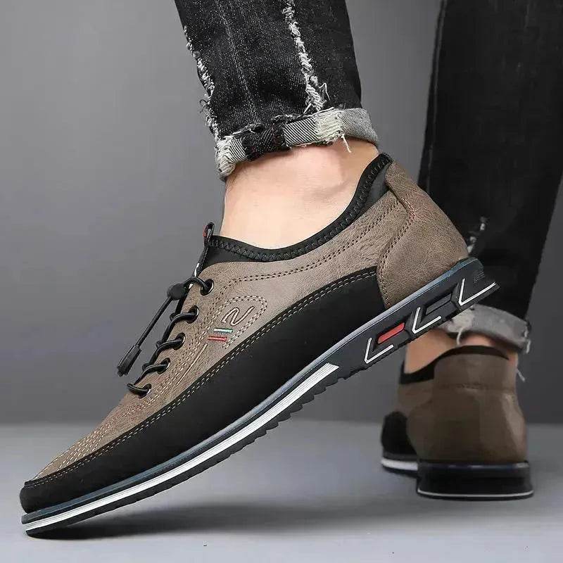 Genuine Leather Sports Comfortable And Non-slip Waterproof Leather Formal Shoes for Men - EX-STOCK Canada