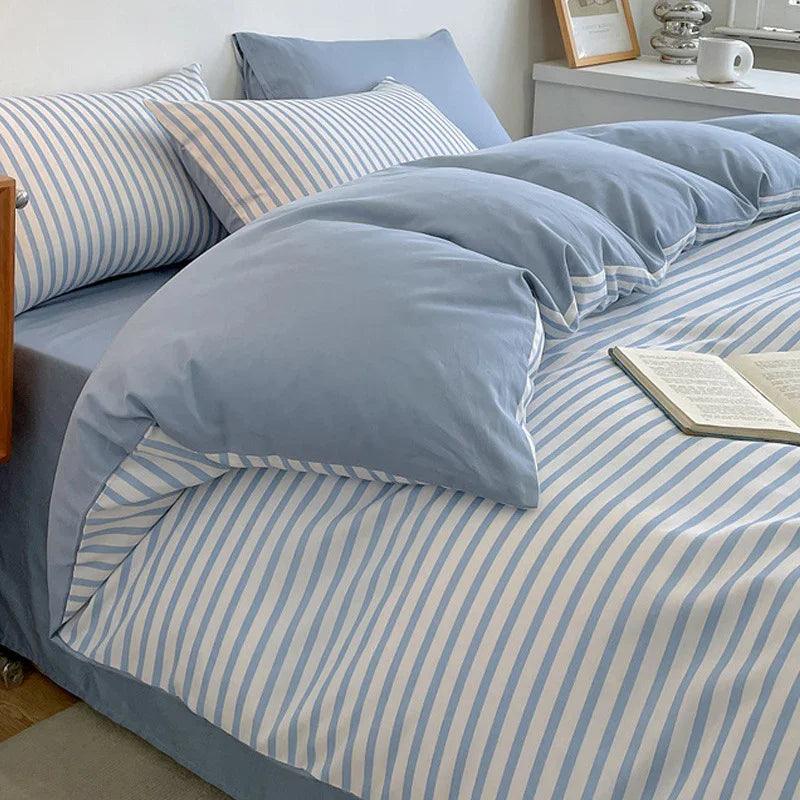 Pure Cotton Class A Four-piece Quilt Cover Household Pure Cotton Bed Sheet Duvet Cover EX-STOCK Canada