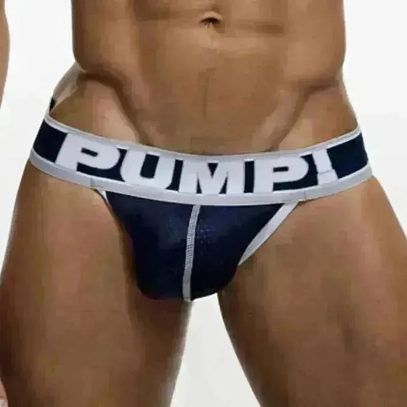 PUMPI Mesh Thong Panties underwear Porn Pant men Low Waist