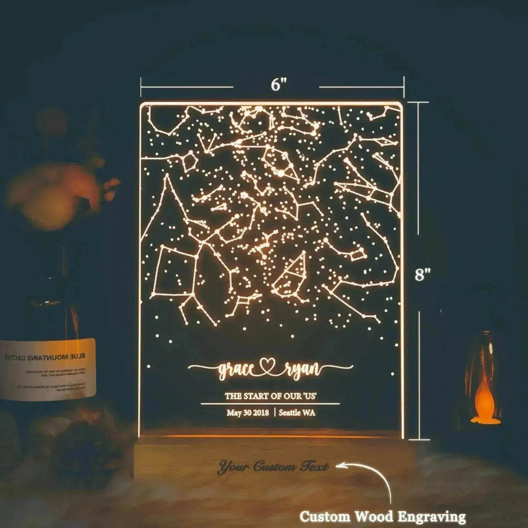 Premium Personalized Night Light Gift For Birthday - EX-STOCK Canada