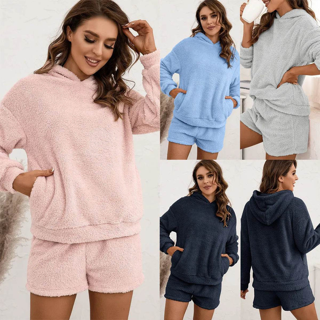 Women Hooded Sweater Suit Casual Home Wear - EX-STOCK Canada