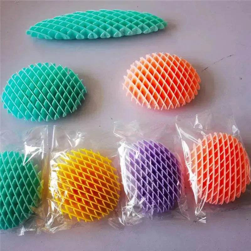 Colorful Worm Squeeze Stretchy Toy Sensory Deformation Plastic Shrapnel Decompression Worm Toy - EX-STOCK Canada