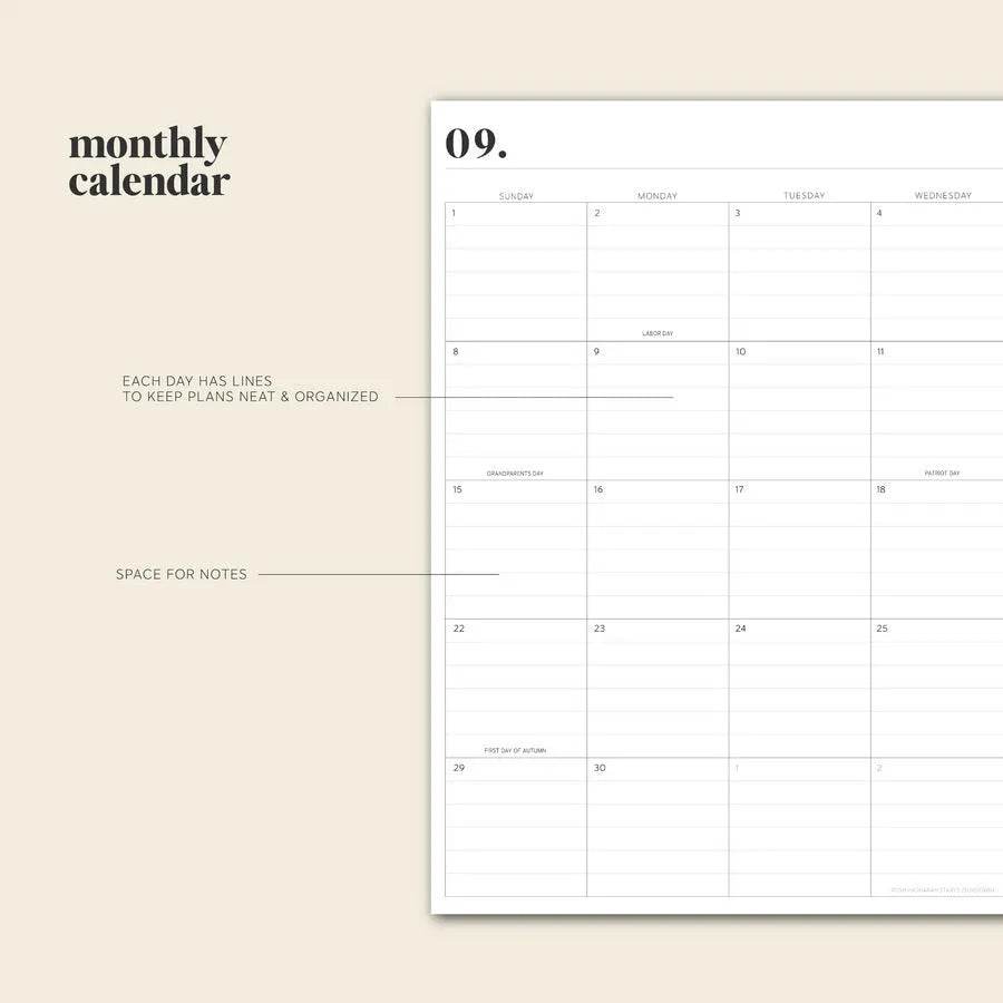 24to25 Daily Planner Annual Planning Notebook - EX-STOCK Canada