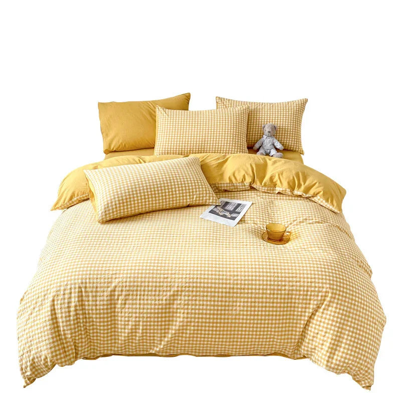 Pure Cotton Class A Four-piece Quilt Cover Household Pure Cotton Bed Sheet Duvet Cover EX-STOCK Canada