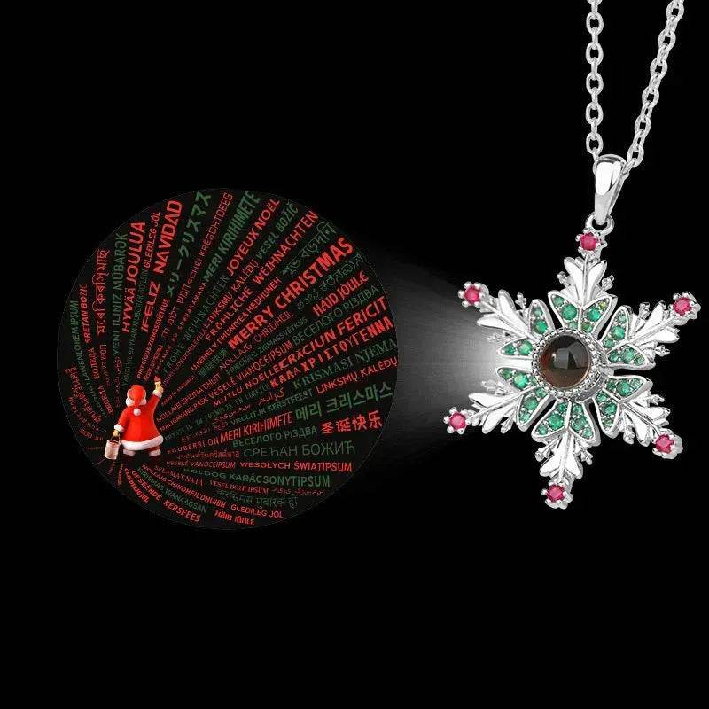 Snowflakes Christmas Necklace gift for women - EX-STOCK Canada