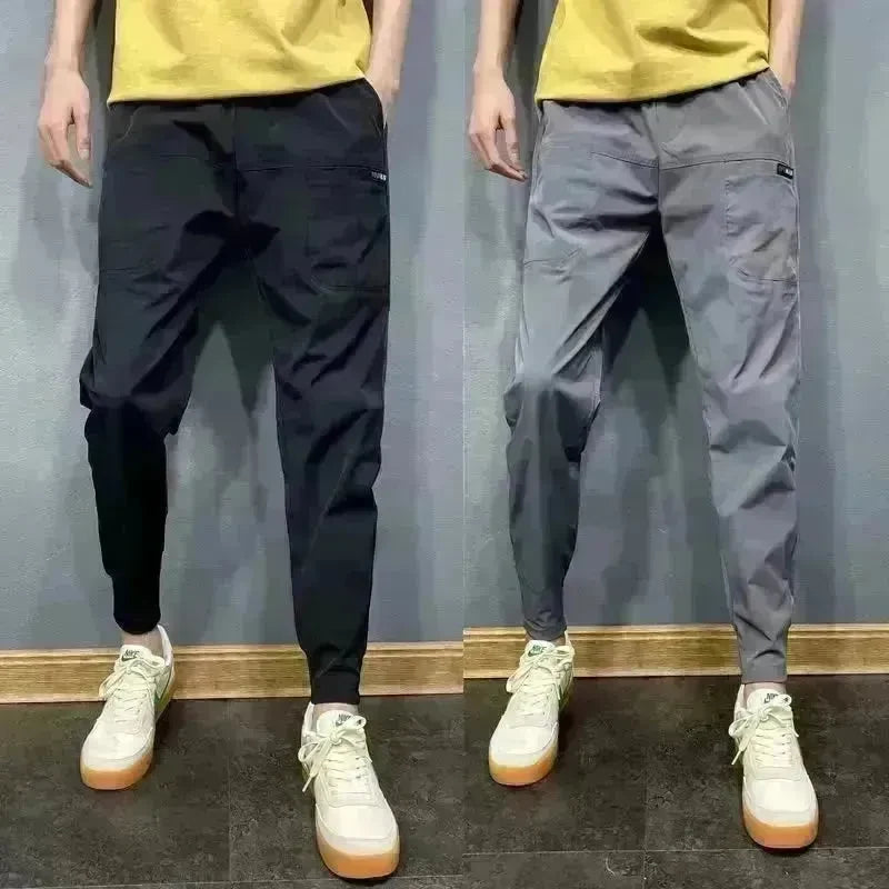 Casual Slim-fitting Fashion Brand Drawstring Jogger Pants - EX-STOCK CANADA