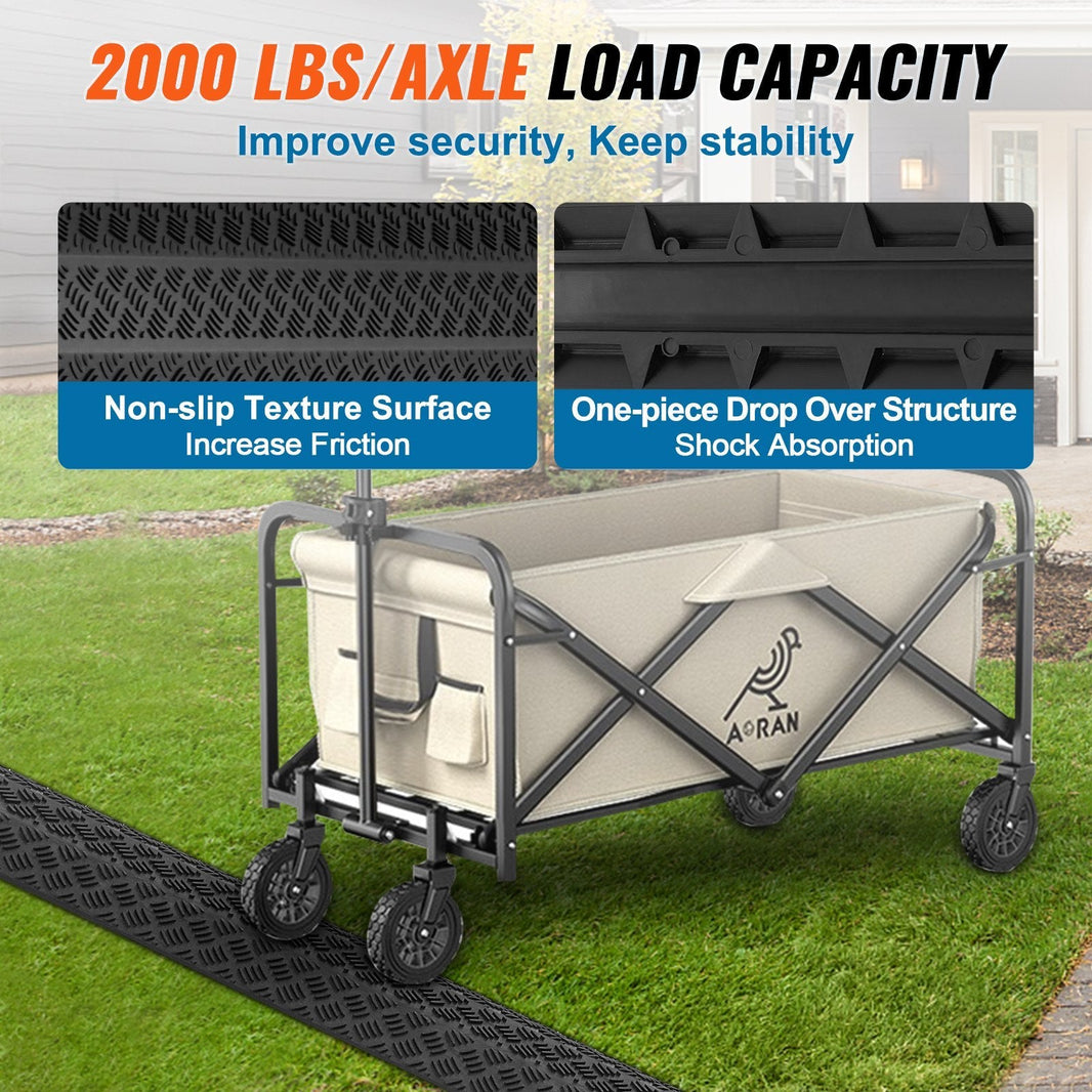 39 In Speed Bump 2000 Lbs Cable Hose Protector Ramp Drop Over Cord Cover EX-STOCK