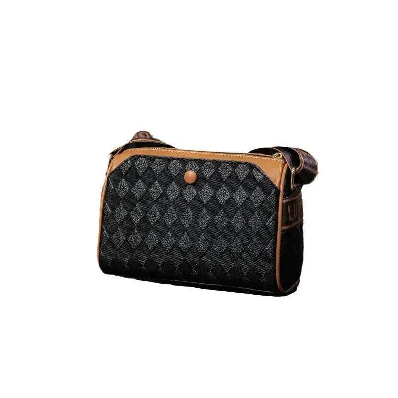 Women's Rhombus Leather Fashion Shoulder Messenger crossbody Bag - EX-STOCK Canada