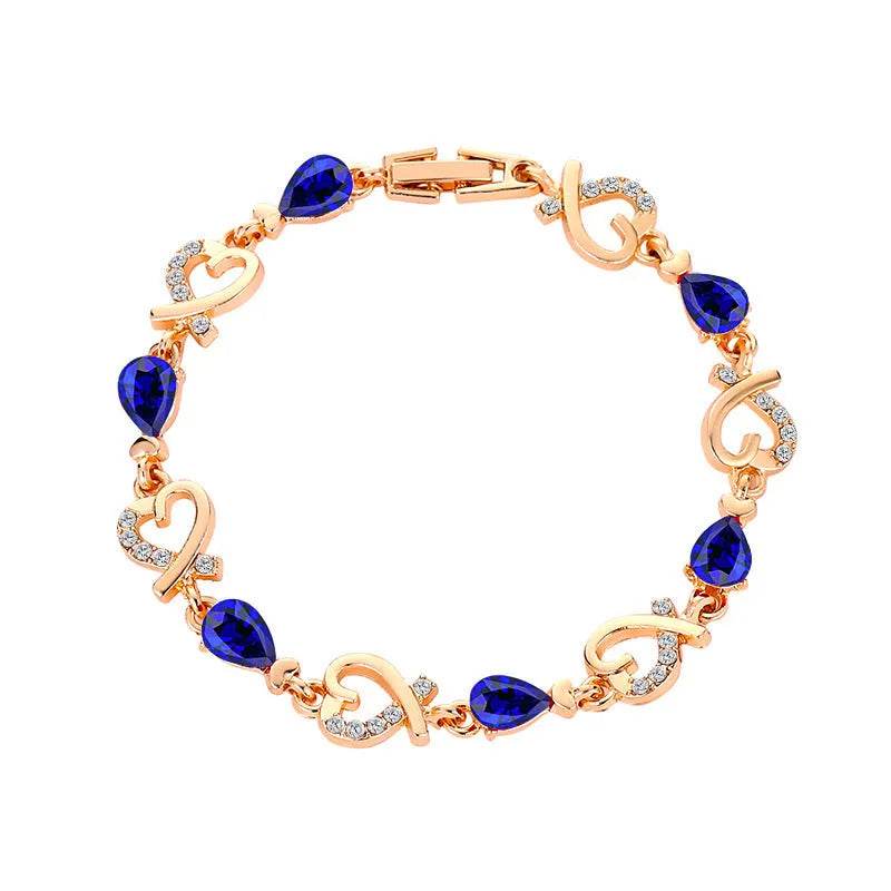 Hollow Love Bracelet With Rhinestones Fashion Temperament Heart-shaped Bracelet For Valentine's Day Gift Jewelry - EX-STOCK Canada