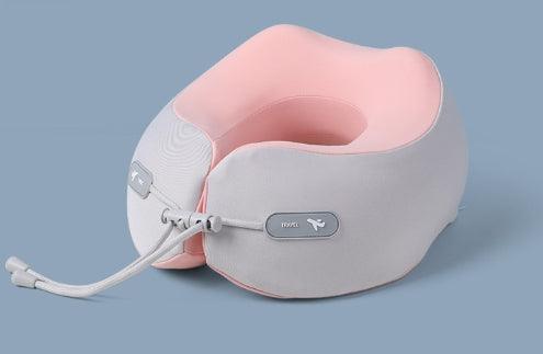 Cuscino da viaggio per il collo a forma di U in memory foam con spazio di archiviazione - EX-STOCK Canada