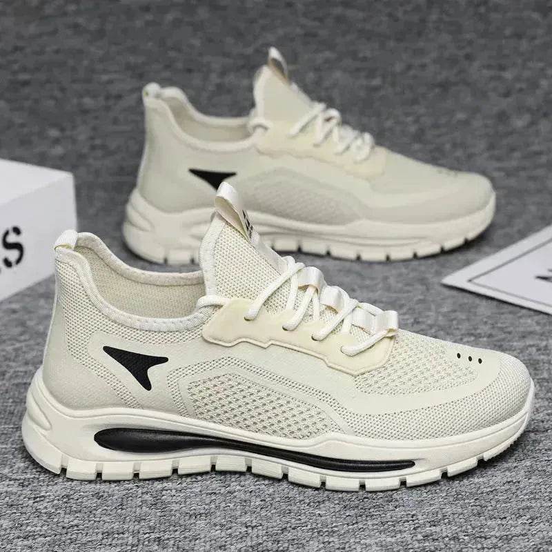 Men's Mesh Shoes Fashion Fly Knit Lightweight Breathable Sneakers Casual Running Sports Shoe - EX-STOCK Canada
