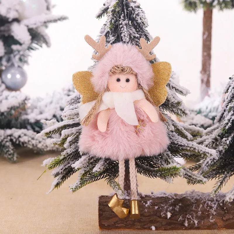 Christmas Cute Fabric Antler Plush Girl Decoration Ornaments - EX-STOCK Canada