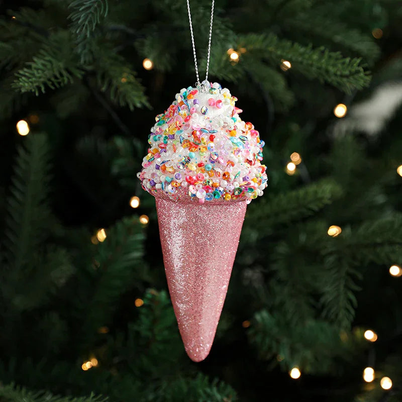 Creative Pendant Ice Cream Christmas Tree Decoration Small Hanging Pieces EX-STOCK Canada