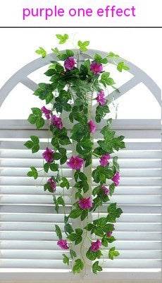 Simulation Plant Morning Glory Ratten For Wall Hanging Decoration Garlands - EX-STOCK Canada
