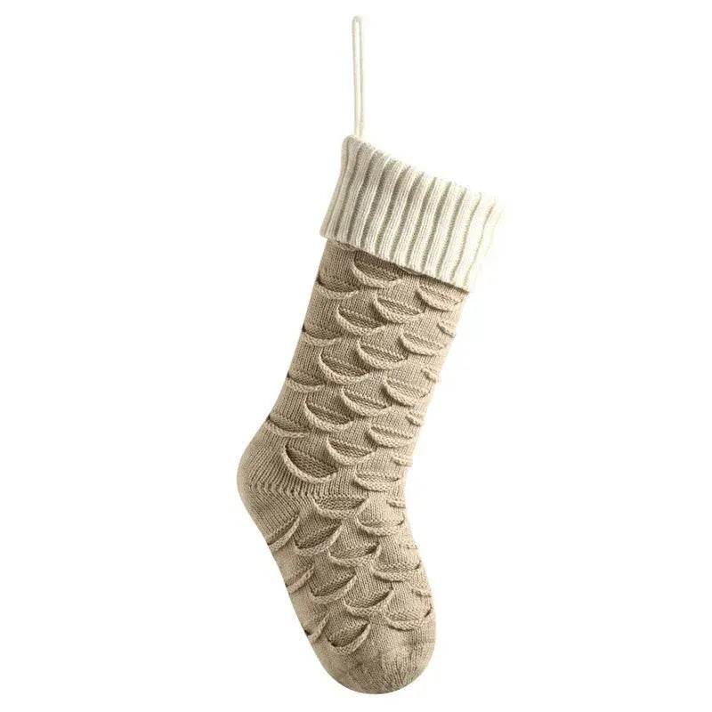 Christmas Gift Bag Decorative Socks Knitted Hanging Decoration - EX-STOCK Canada