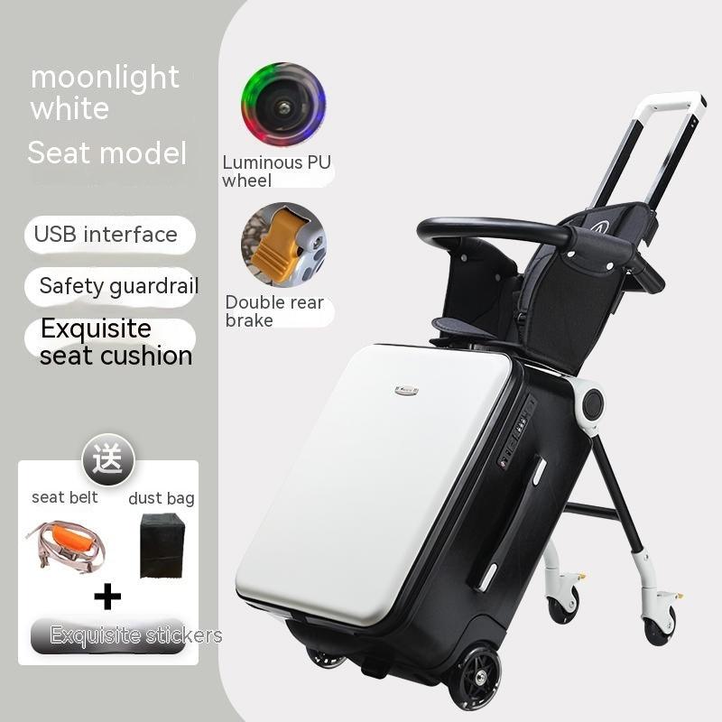 Kinder können sitzen und fahren Multifunktionaler Trolley-Koffer | EX-STOCK Canada