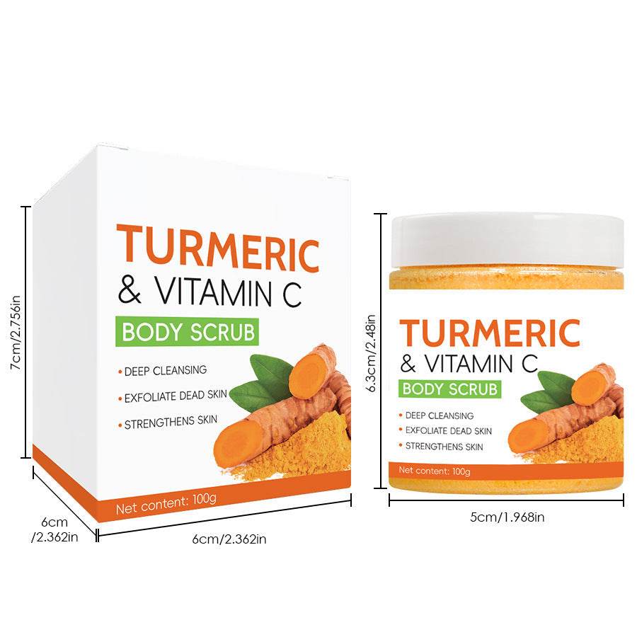 Skin Brightening and Exfoliating Turmeric Vitamin C Body Scrub - EX-STOCK Canada