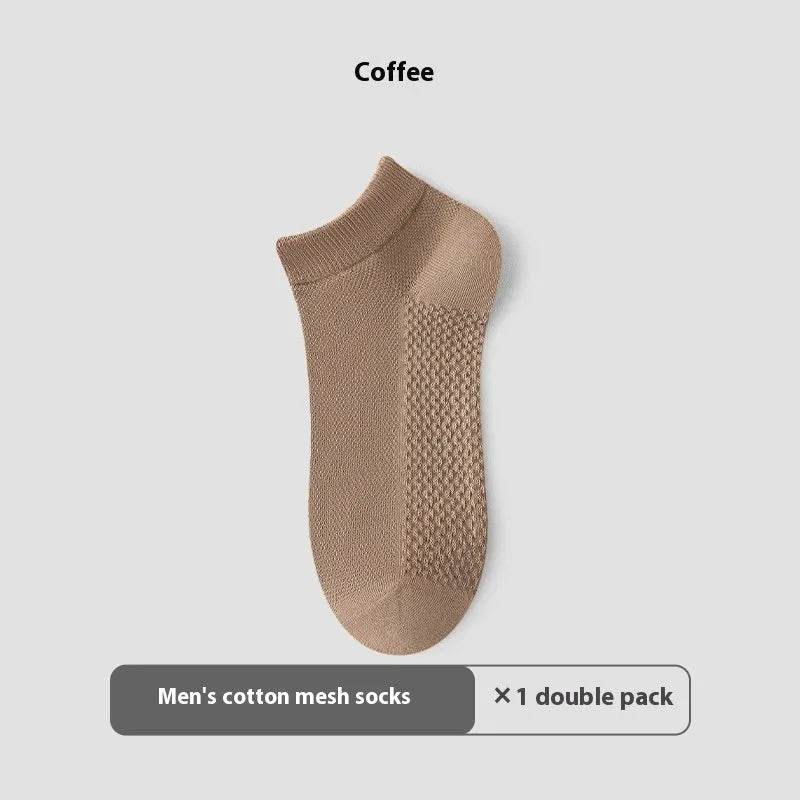 Cotton Anti-Pilling Ankle socks absorbing Invisible Tight Mesh Boat Socks - EX-STOCK Canada