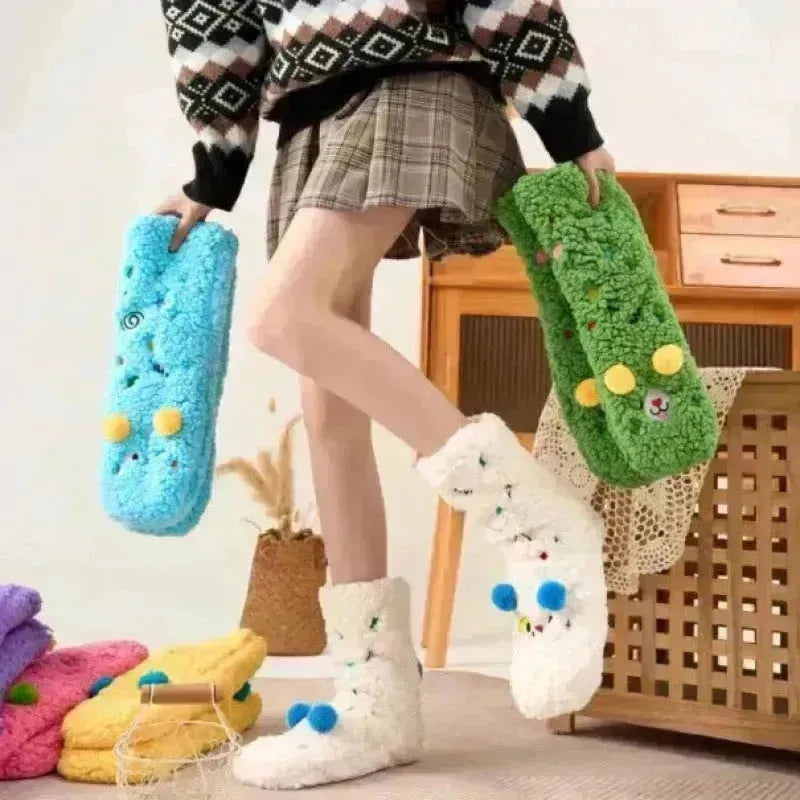 Chaussettes en cachemire pour les femmes au sol chaud