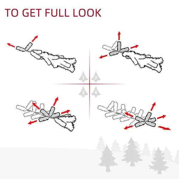 7 FT Christmas Tree Artificial Pine Tree Christmas Decoration 505 Branches Green EX-STOCK Canada