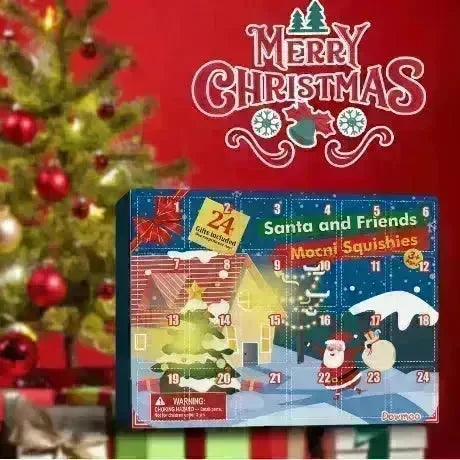 Dowmoo Christmas Pinch Joy Advent Calendar Blind Box, 24 Boxes Christmas Surprise Blind Box Rubber Animal Toys - EX-STOCK CANADA