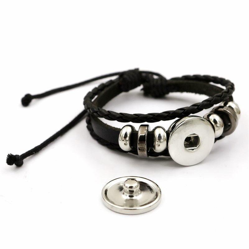 Pulsera de cuero pareja amantes del Sol y la Luna luminosa - EX-STOCK Canada