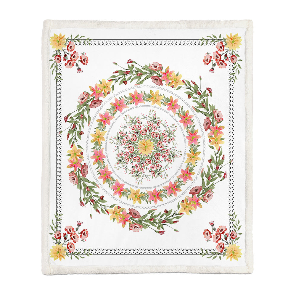 Flannel Blanket Air Conditioning Blanket Napping Blanket EX-STOCK Canada