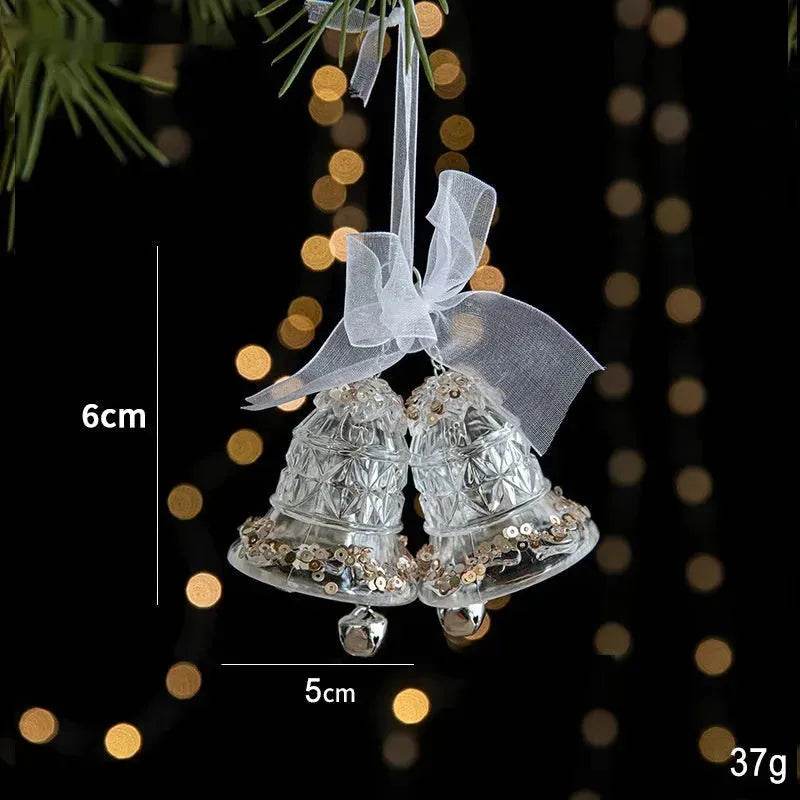 Christmas Decorations Sequins Acrylic Transparent Pendant - EX-STOCK Canada