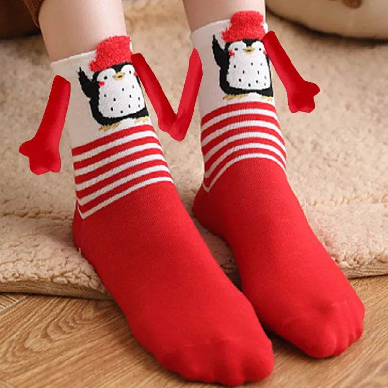 Christmas Stockings Autumn Winter Cotton Magnet Lodestone Hand Tube Socks - EX-STOCK Canada