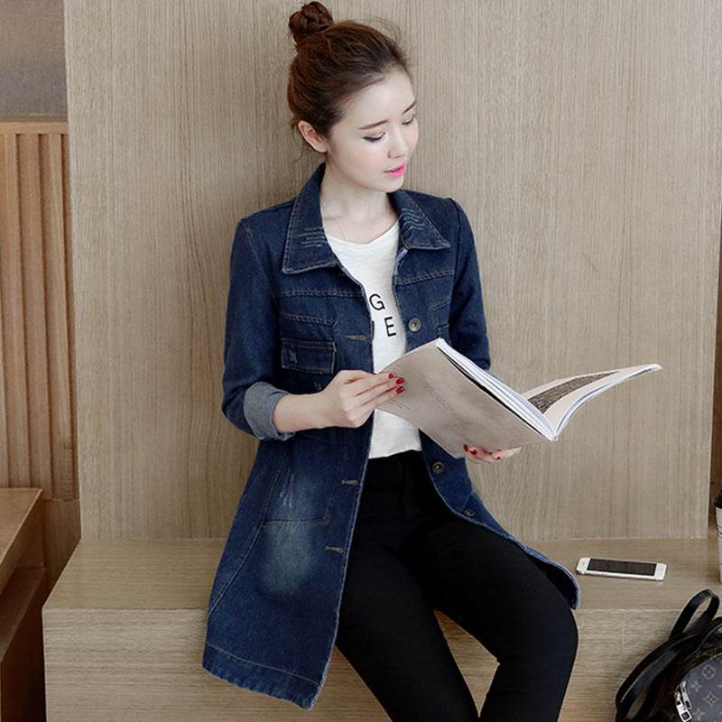 Women Denim Jacket Slim Mid Length EX-STOCK Canada
