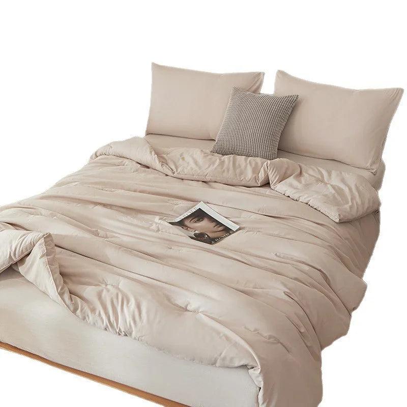 Amazon Temu Cross-border Synthetic Quilt Four Seasons Duvet Insert Washed Cotton Brushed Duvet Insert Factory Foreign Trade Wholesale EX-STOCK Canada