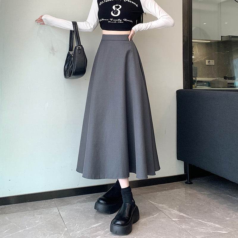 Women's Skirt Drooping Slimming High Waist A- Line Circle Midi flared Skirt - EX-STOCK Canada