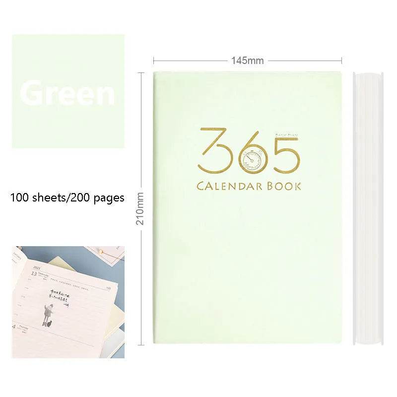 365-day Daily Planner Self-discipline And Clock-in Student Journal Notebook - EX-STOCK Canada